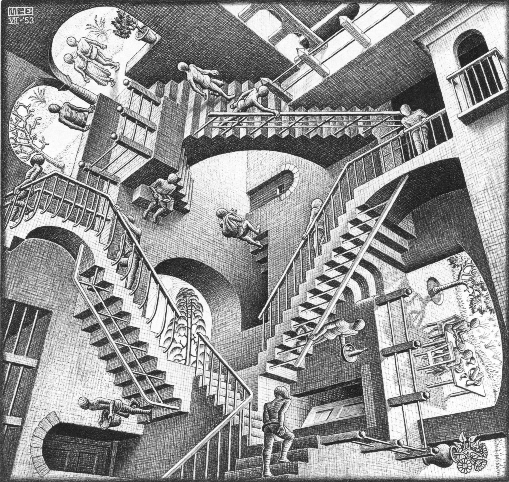 M.C. Escher Relativity (1953) ©National Gallery of Art, Washington, DC
