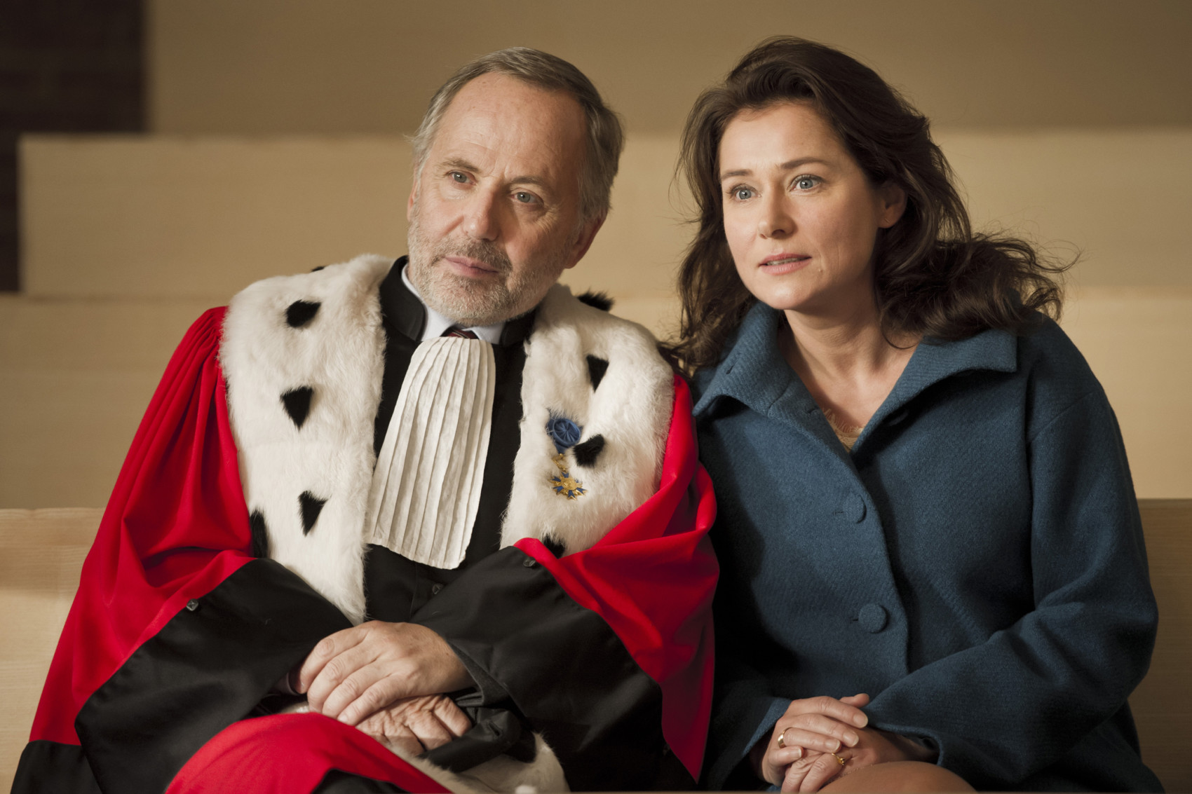 FABRICE LUCHINI and SIDSE BABETT KNUDSEN as RACINE and DITTE in the film COURTED.
Photo Credit: JEROME PREBOIS