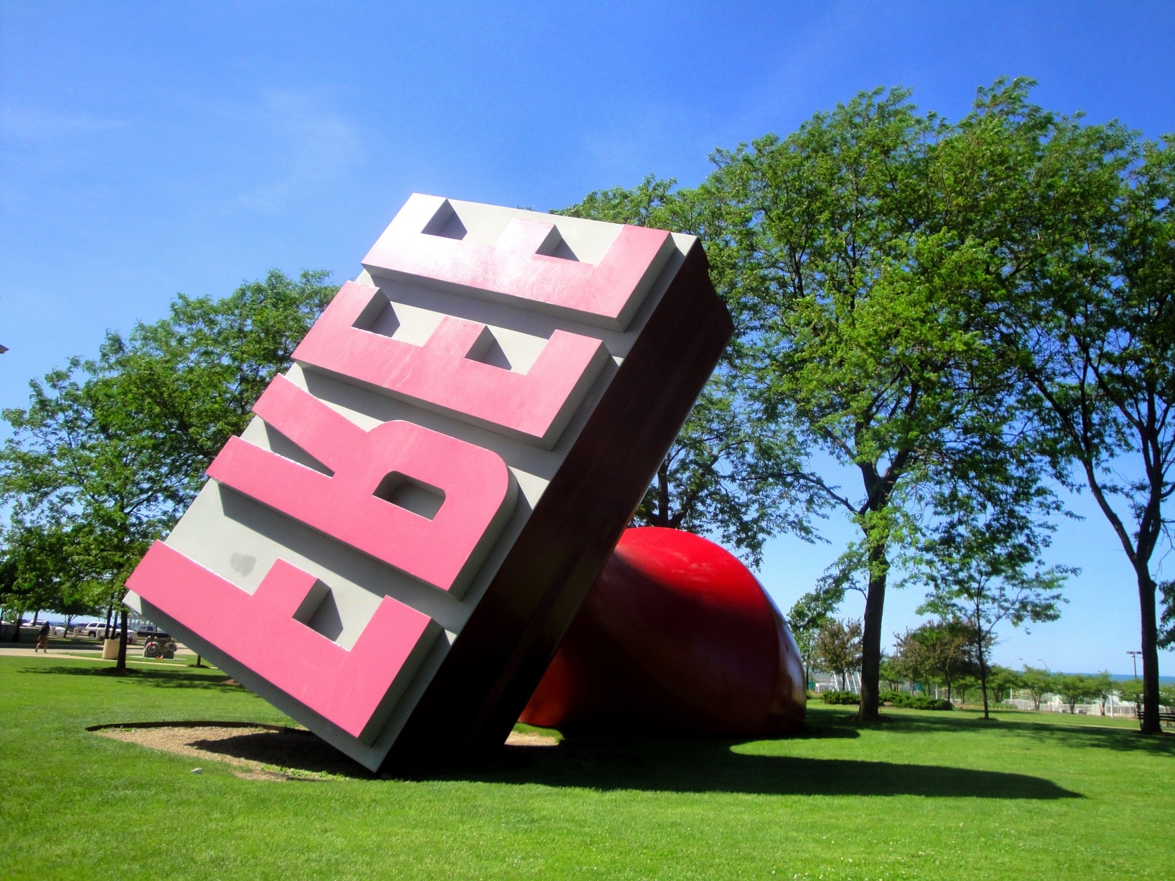 Claes Oldenburg & Coosje van Bruggen Free Stamp, Willard Park, Cleveland, US