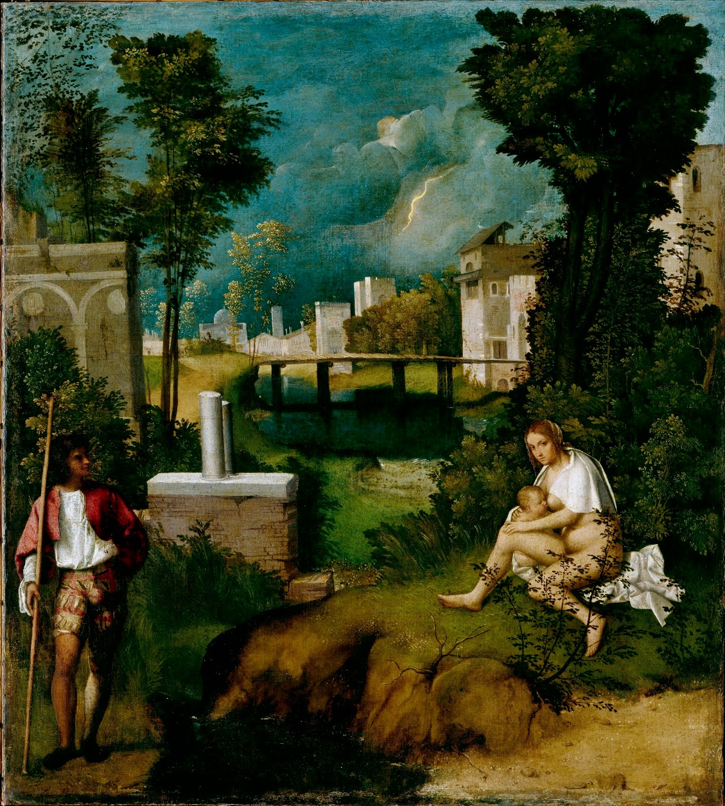 Giorgione, La tempesta, Gallerie dell'Accademia, Venezia