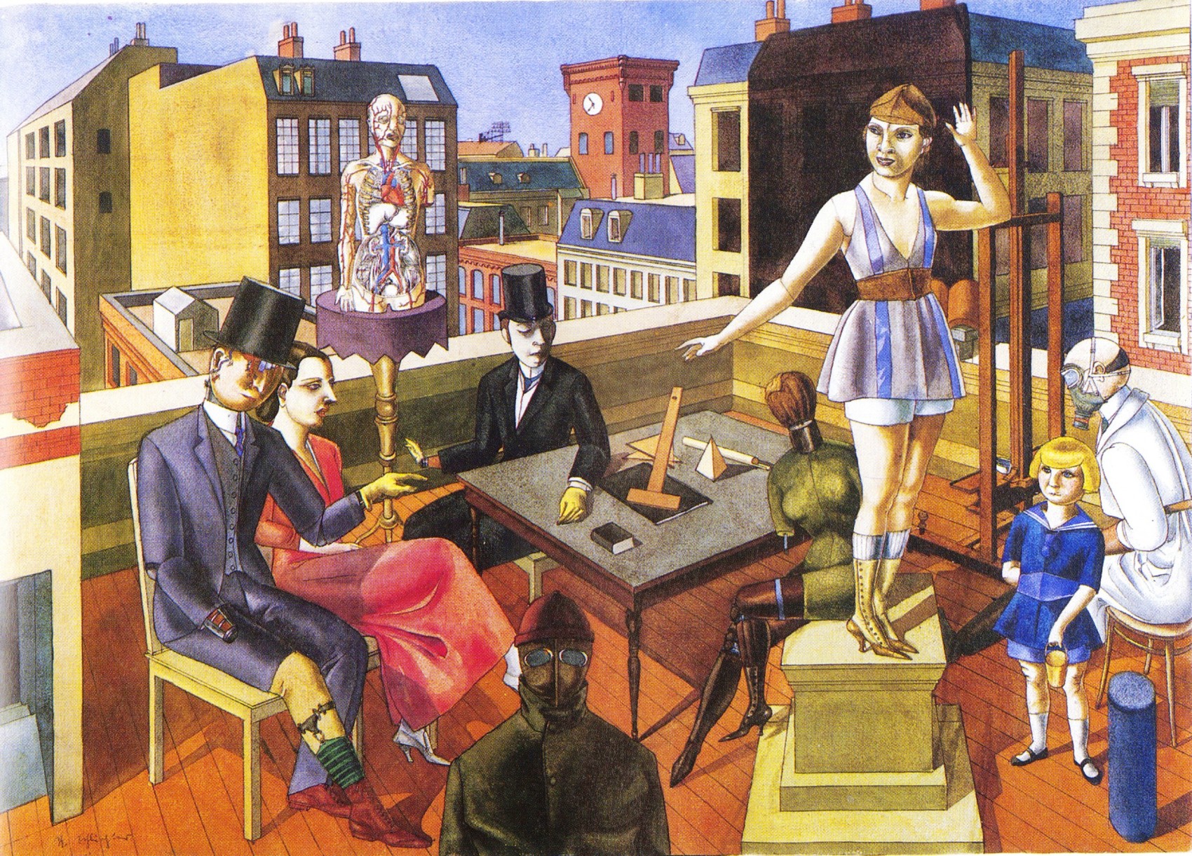 Rudolf Schlichter The rooftop studio, 1922 ®Galerie Nierendorf, Berlino