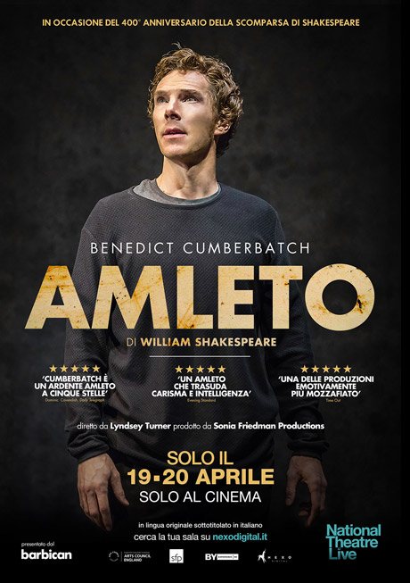 Locandina Amleto National Theatre Live Benedict Cumberbatch