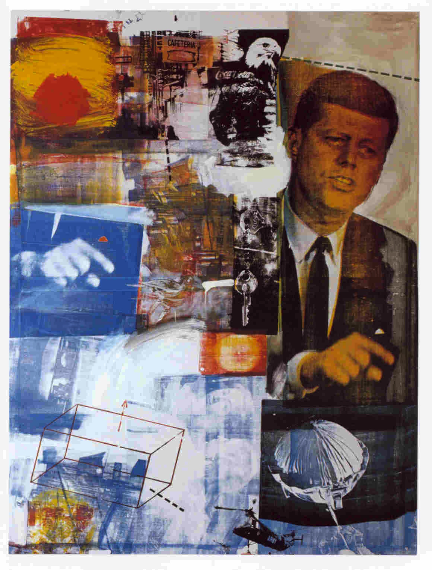 Robert Rauschenberg Retroactive I (1963), Wadsworth Atheneum, Hartford Connecticut ©Rauschenberg Foundation