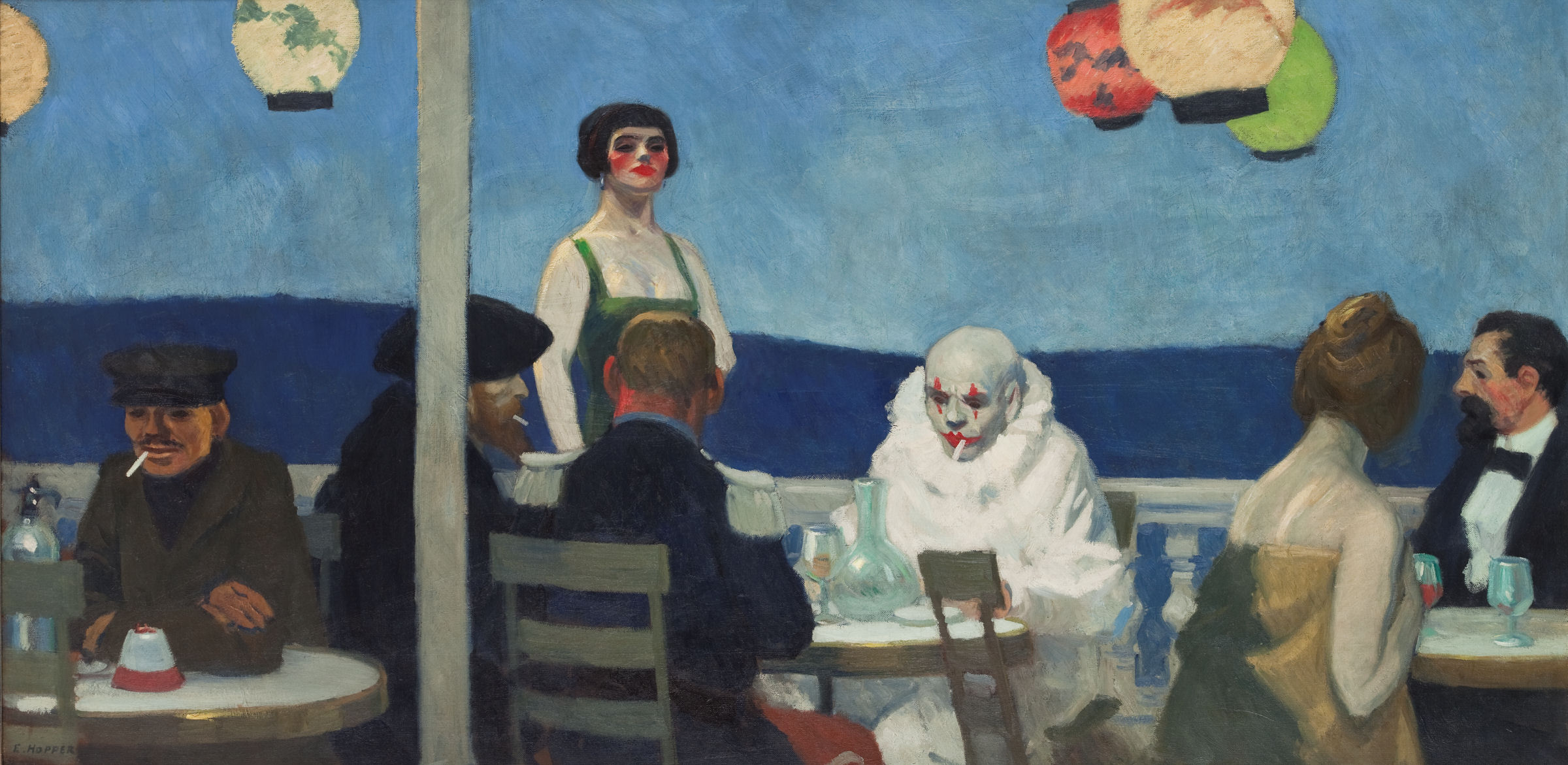 Edward Hopper Soir Bleu (1914). Whitney Museum of American Art, Josephine N. Hopper Bequest, ©Heirs of Josephine N. Hopper, licensed by the Whitney Museum of American Art.