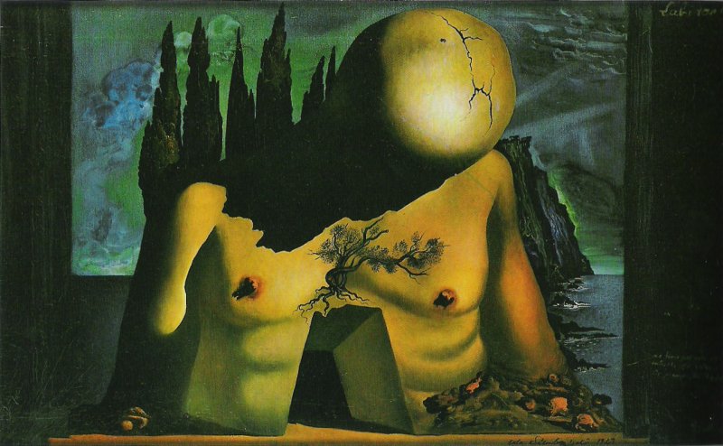 Salvador Dalí Bozzetto di fondale per per il balletto Labirinto (1941) ©Collezione Privata, Spagna