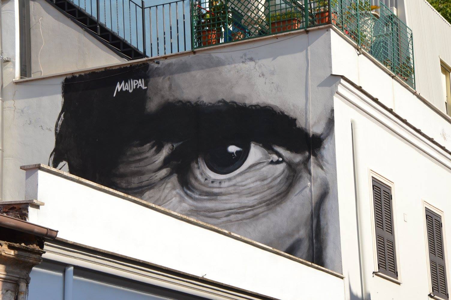 Maupal Pasolini's Eye (2014), via Fanfulla da Lodi, al Pigneto. Foto ©Tamara Patruno