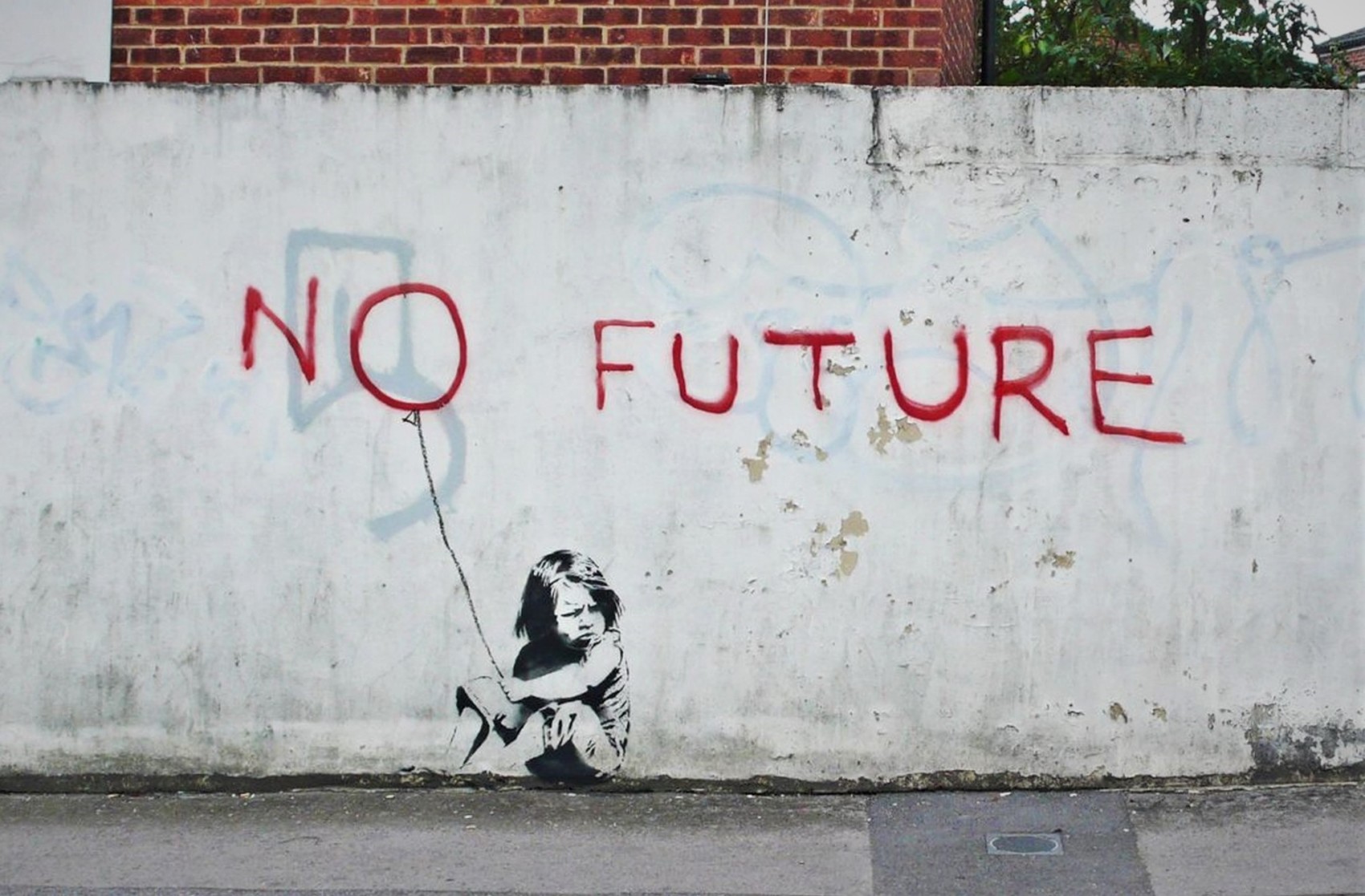 Banksy No future (2010). Southampton, UK