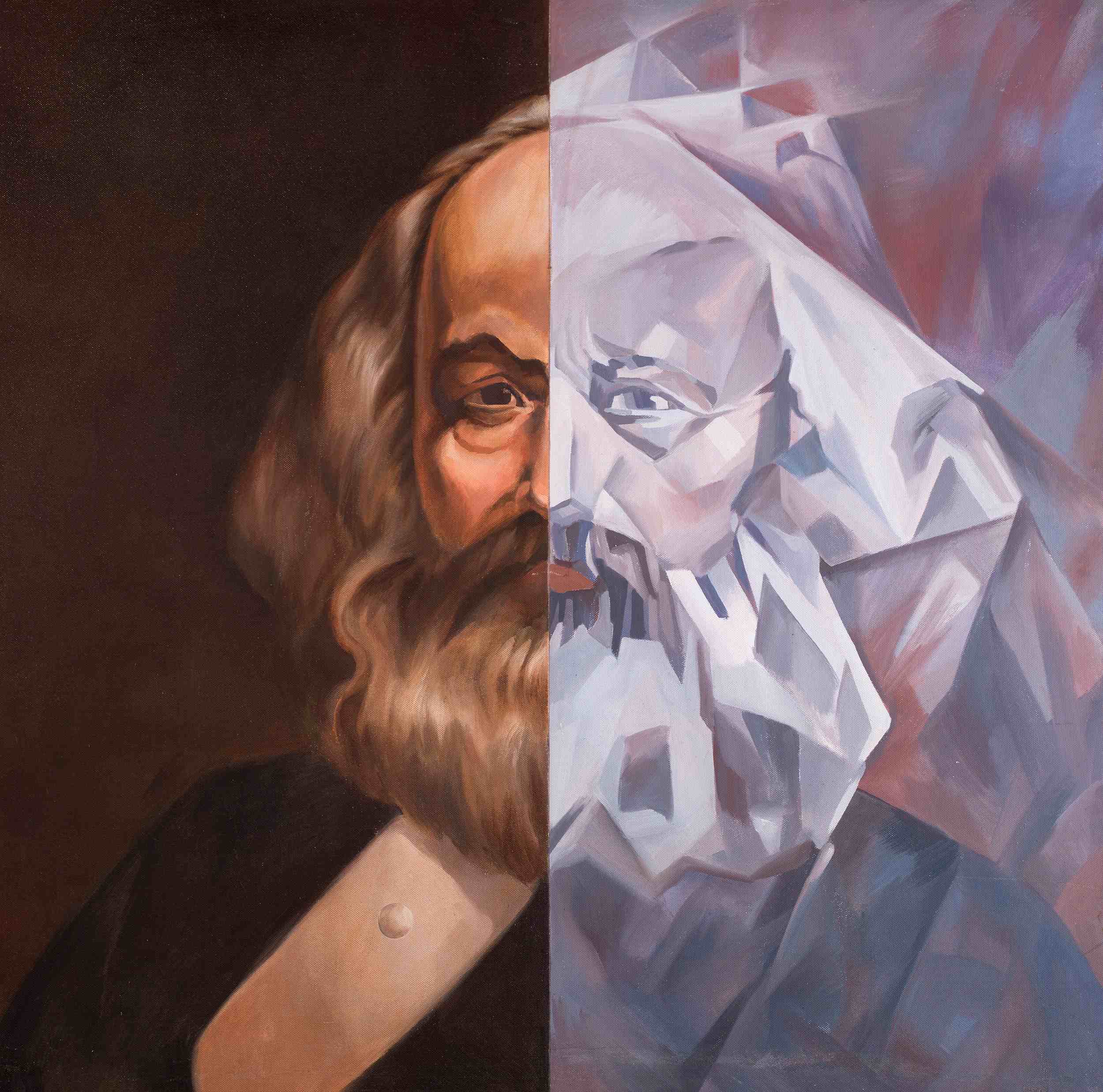 Komar & Melamid Dittico: Karl Marx. ©Collezione Privata.