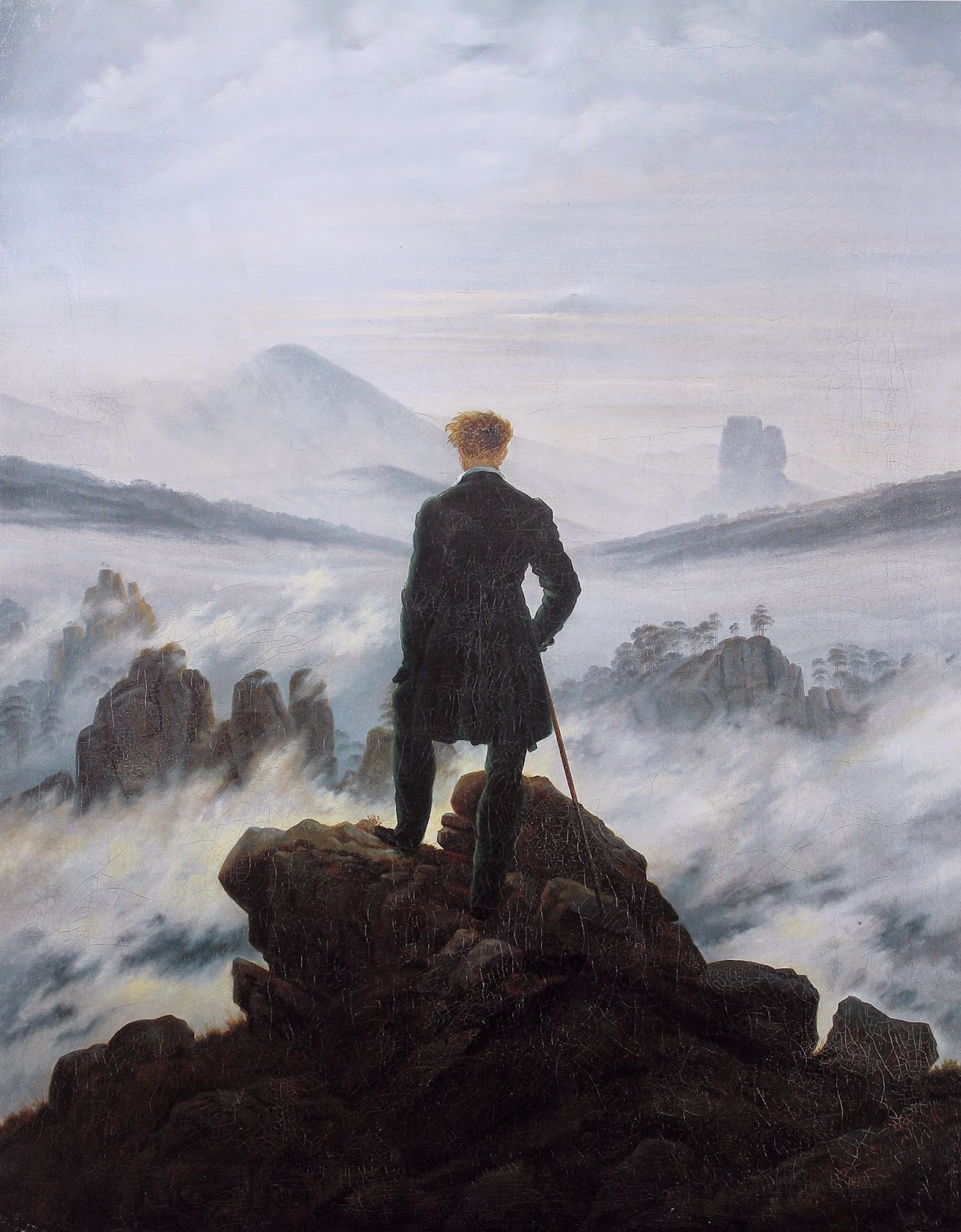 Caspar David Friedrich - Viandante sul mare di nebbia