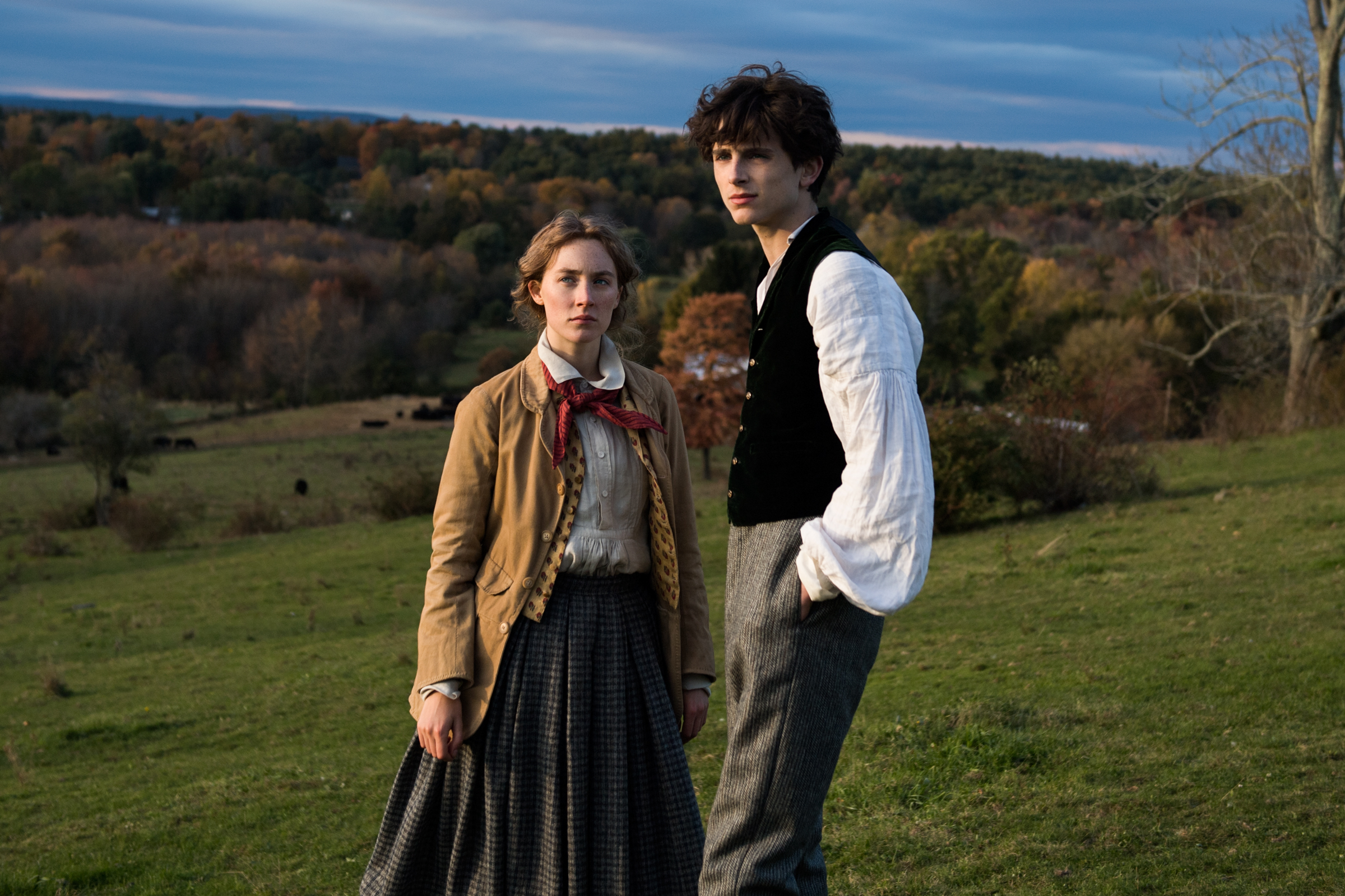 Saoirse Ronan and Timothée Chalamet in Greta Gerwig' LITTLE WOMEN.